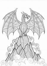 Fire Breathing Dragon Coloring Page  ColorBliss sketch template