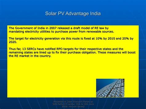 Solar Power 2020: India On A National Solar Mission