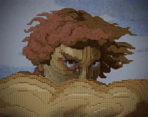 Minecraft Art Recreates Classic Fallen Angel Painting