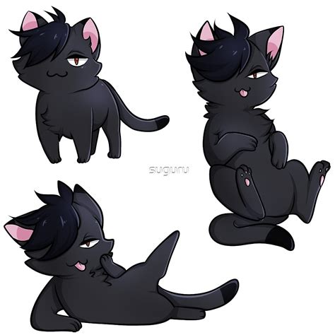 "Kuroo Cat Stickers" by suguru | Redbubble