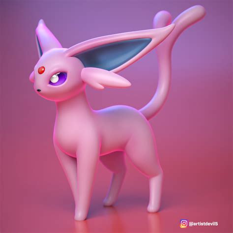 STL file espeon pokemon・3D printer model to download・Cults