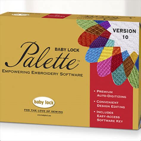 Baby Lock Software – Palette 10 - Plano Sewing Center