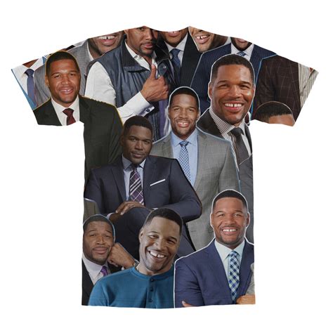 Michael Strahan Photo Collage T-Shirt - Subliworks