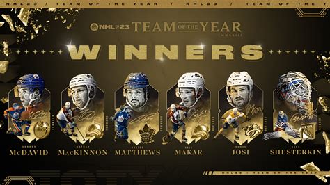 EA SPORTS NHL 23 Team of the Year - Men’s Winners Unveiled - Terminal ...