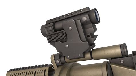 Grenade Launcher Milkor 3D model | CGTrader