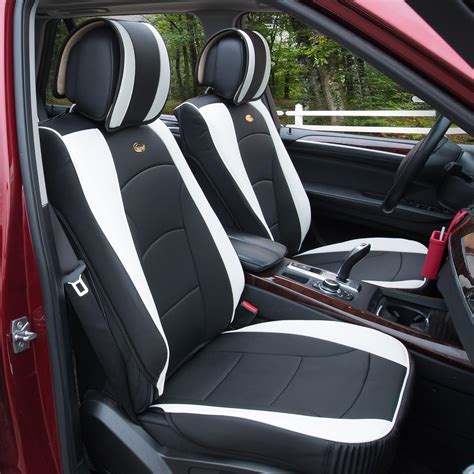 FH Group Ultra Comfort Leatherette Front Seat Cushions (Airbag Compatible), Seat Cushions ...