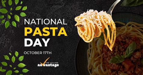 National Pasta Day in The Villages FL - The Village Advantage