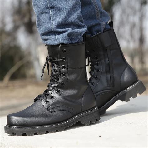 Men-Military-Tactical-Boots-Autumn-Leather-Black-Special-Force-Botas ...