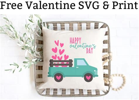 Free Valentine Truck SVG - Mom Envy