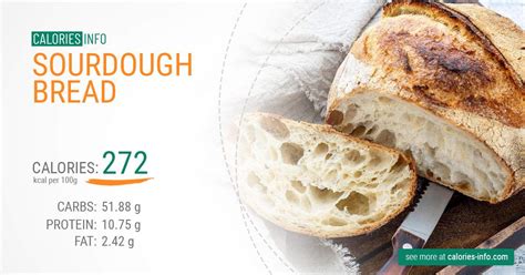 Sourdough Bread Calories and Nutrition (100g)