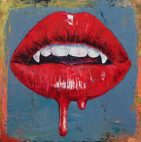 "Vampire" by Michael Creese | Vampire art, Vampire drawings, Lips painting