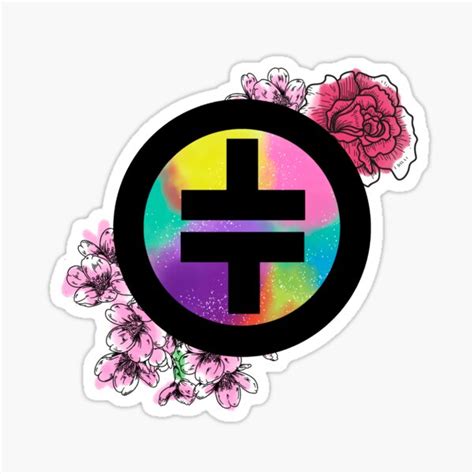 "Take That - Colorful Symbol + Floral" Sticker for Sale by ...