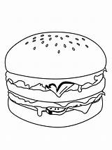 Cheeseburger Coloring Pages  Coloring Nation sketch template