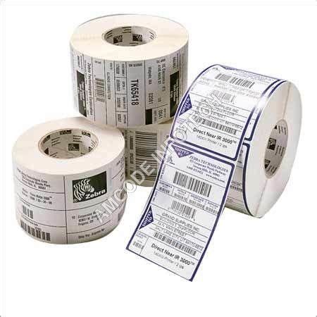 White Custom Barcode Labels at Best Price in Delhi | Amcode Infotech