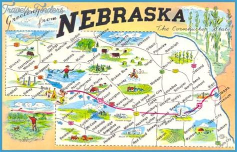 NEBRASKA MAP TOURIST - TravelsFinders.Com