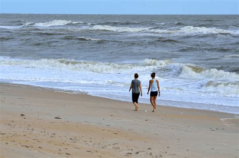 People Walking On The Beach Free Stock Photo - Public Domain Pictures