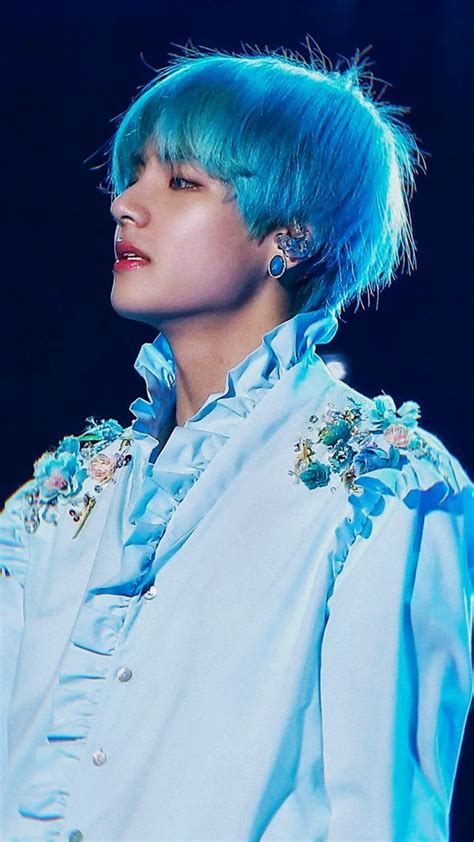 BTS V Blue Hair Wallpapers - Wallpaper Cave