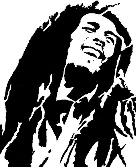 Graffiti Stencil Bob Marley - ClipArt Best