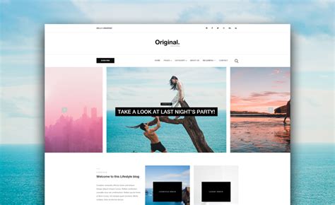 Original - Clean and Minimal Free HTML5 Bootstrap Blog Website Template