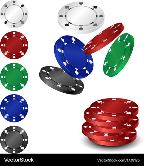 Poker chip set Royalty Free Vector Image - VectorStock