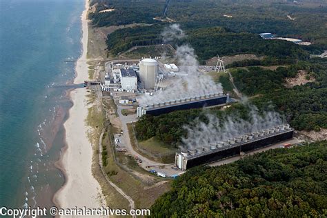 aerial photograph of Palisades Nuclear Generating Station Covert Township Michigan | Aerial ...