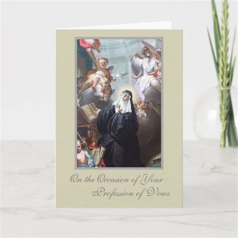 Catholic Nuns Religious Profession of Vows Card | Zazzle