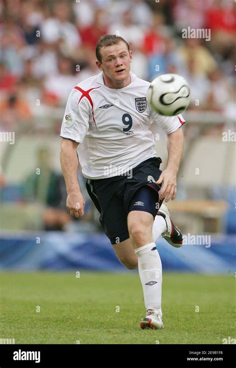 England's Wayne Rooney during the World Cup 2006, Second round, England ...