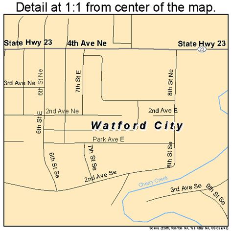 Watford City North Dakota Street Map 3883860