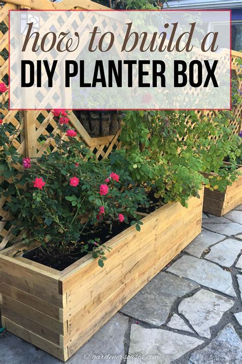 How To Build A Large DIY Planter Box - Gardening @ From House To Home