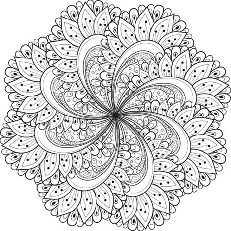 Mandalas de Flores para colorear