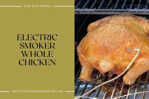 28 Electric Smoker Recipes to Ignite Your Taste Buds! | DineWithDrinks