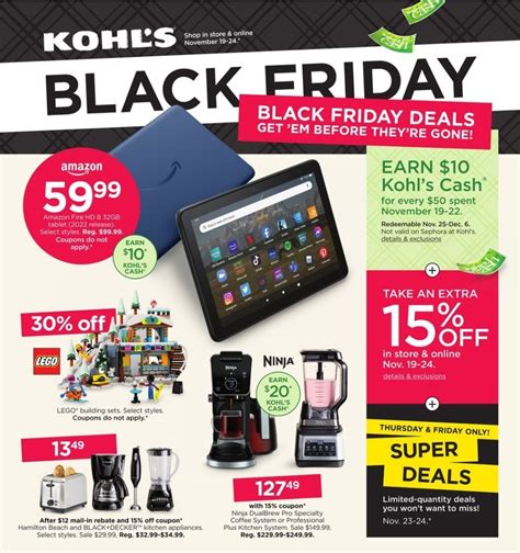 Kohl's Black Friday 2024 Ad, Deals & Store Hours