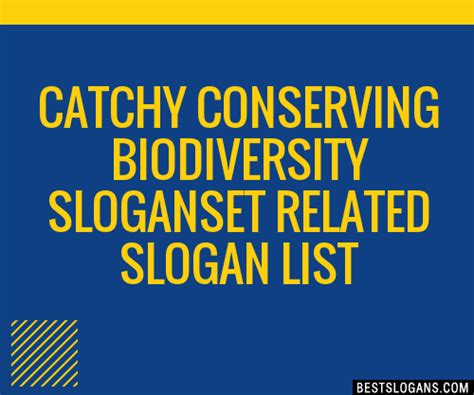 100+ Catchy Conserving Biodiversity Et Related Slogans 2024 + Generator - Phrases & Taglines