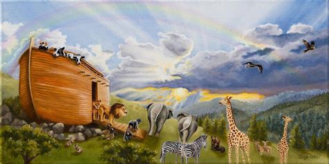 Noah's Ark by Cheryl Allen | Noah's ark art, Noahs ark, Painting