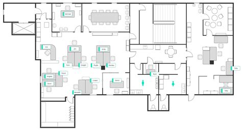 Map of The Office - Dunder Mifflin