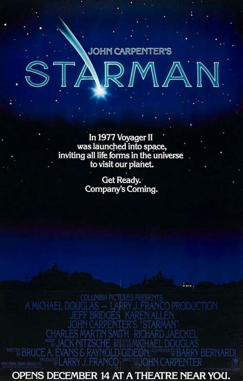 Starman movie poster Fantastic Movie posters #SciFimovies posters #Horrormovies posters # ...