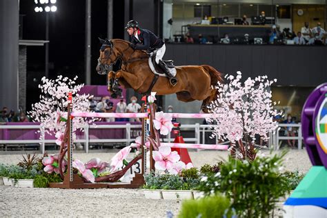 Olympic showjumping times for the team qualifier in Tokyo