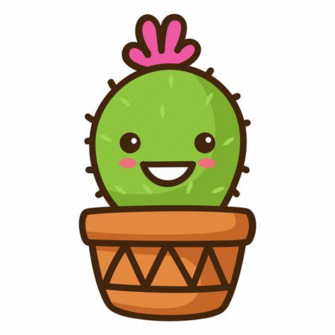 Cactus, emoji, happy, laugh, smile icon - Download on Iconfinder