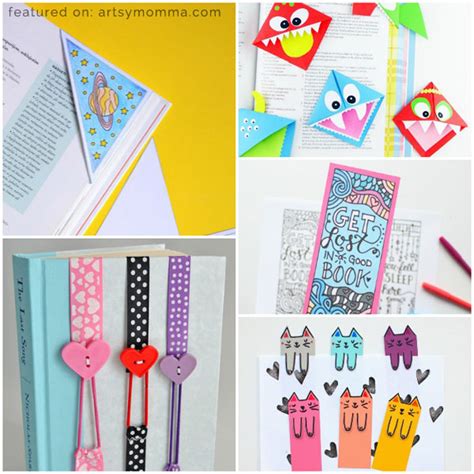 Creative DIY Bookmarks for Kids to Make - Artsy Momma