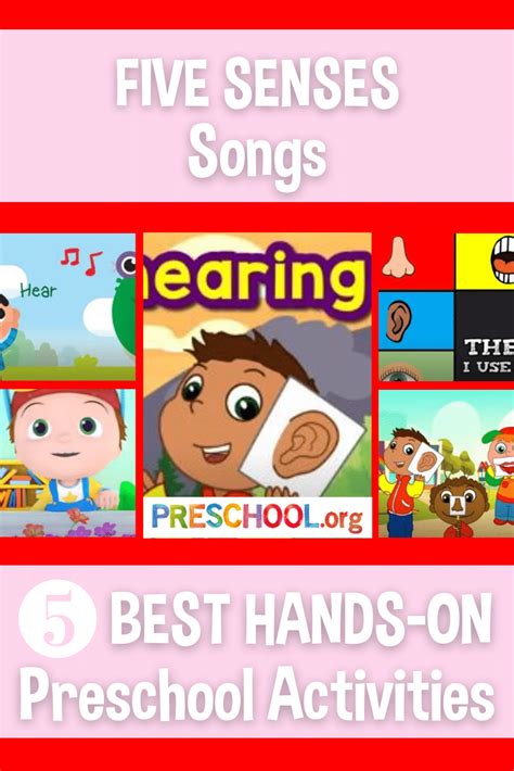 The 5 Best SONGS for FIVE SENSES Preschool Theme - Preschool.org