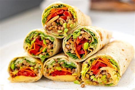 The BEST Veggie Wrap (High-Protein, Vegetarian)