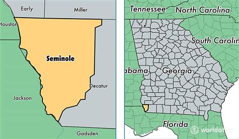 Seminole County, Georgia / Map of Seminole County, GA / Where is ...