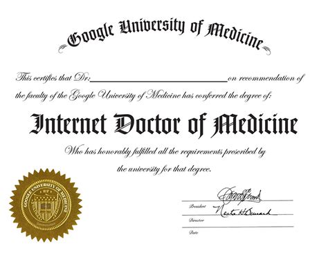 Google University of Medicine Degree | For those who play In… | Flickr