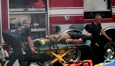 Houston firefighter critical as arson unit probes 'crime scene'