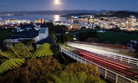 Wellington Cable Car at night - Ed O'Keeffe Photography