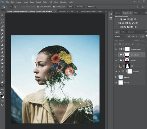 Free Photoshop Tutorials for Graphic Designers | Double exposure portrait, Double exposure ...