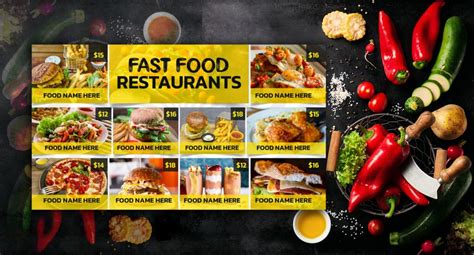 Digital Restaurant Menu Design – MasterBundles