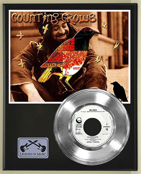 Counting Crows - Mr Jones Platinum 45 Record Ltd Edition Display Award Quality - Gold Record ...