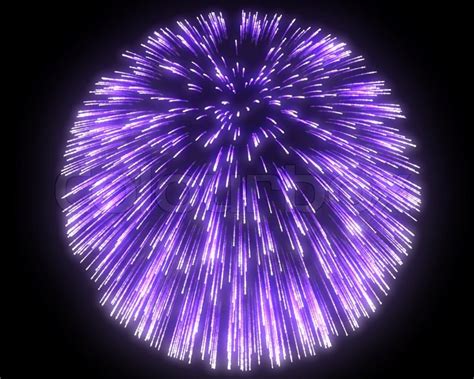 Festive purple fireworks at night | Stock image | Colourbox