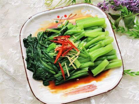 China Food Choy Sum Salad Recipe | Chinese Cold Dish - Easyfoodcook